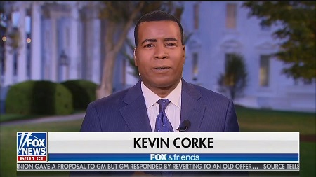 Kevin serving as the host for Fox and friends aired via Fox channel